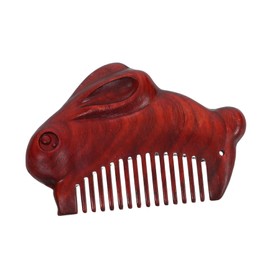 Outanaya Small Wooden Pocket Comb for Hair and Beard Fine Tooth Travel Comb for Women Portable Design for Curly and Straight Hair for Styling and