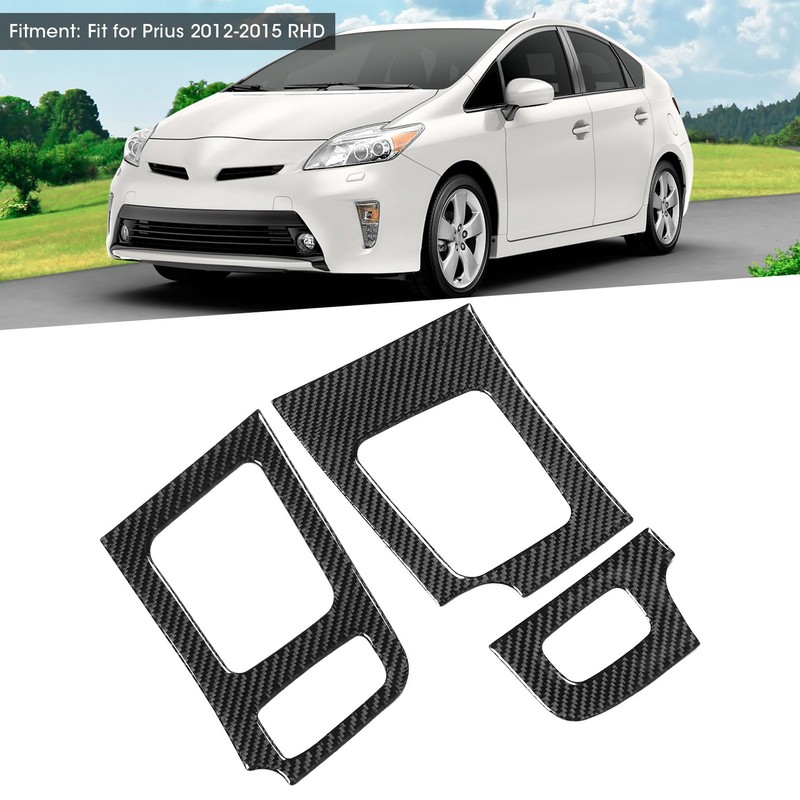 3pcs Dashboard Left Right Air Vent Trim Frame Decoration Fit