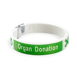 Organ Donation Awareness Bangle Bracelet – Wholesale Pack Green Ribbon Awareness Bracelet -Flexible Plastic Inspirational Jewelry with Green Ribbon for Donor Support, Advocacy, and Awareness