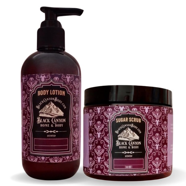 Black Canyon Peppermint Choco-Patty Scented Body Lotion and Sugar Scrub
