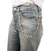 Gold Chain for Pants, Fashionable Double Layer Pants Chain Pearl