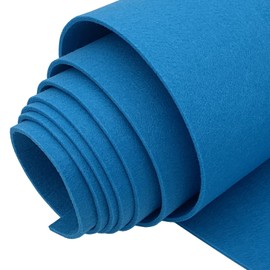 EDGEAM Felt Fabric Sold by the Metre 30 cm x 300 cm x 3 mm Felt Roll Felt Mat Decorative Felt for DIY Felt Underlay Pocket Felt Storage Bag Sewing Embroidery Felt for Crafts (Blue, 30 cm x 300 cm x 3