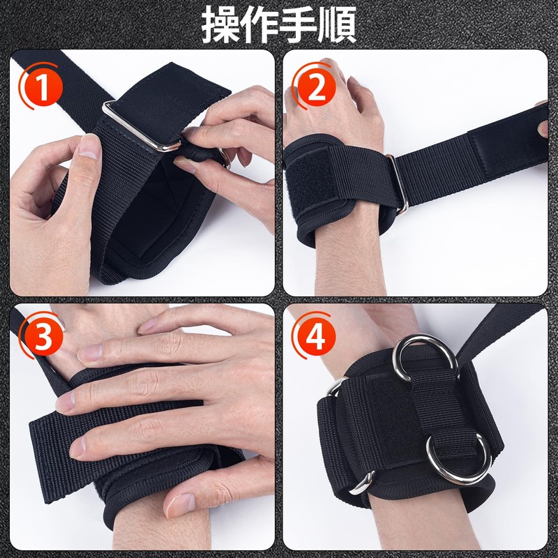 Lifting Straps, 2 in 1 Wrist Straps for Weightlifting, Muscle