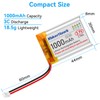 MakerHawk 3.7V Lipo Battery 1000mAh 803040 Rechargeable Lithium Polymer Battery