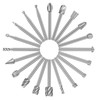 20Pcs Carving Bits Wood Engraving Router Bit with 1/8"(3mm) Shank,