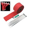 SUNDELY® Glassfiber Exhaust Pipe Heat Wrap Tape Roll Downpipe Resistant