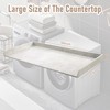 GLDZI Washer Dryer Countertop with Non-Slip Pad, Wood Washer and