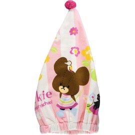 Marushin 4335021600 Towel Cap, Children, Bear's School, Jackie, Hair Drying, Water Absorbent, Quick Drying, Towel, Girls, Boys