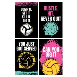 Damdekoli Volleyball Posters - 11x17 Inches, Set