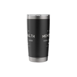 Vintage MENTAL HEALTH MATTERS Hope & Fight Therapy Cool Yoga Stainless Steel Insulated Tumbler