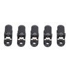 20pcs Hearing Aid Lanyard Clip Black ABS Clip Replacement Accessory