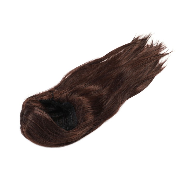 Brown Wig Fashionable Heat Resistant Soft Long Straight Layered Synthetic