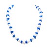BlueRica Dark Blue & White Puka Shell Chips Necklace &