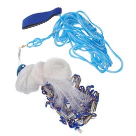 Red de Captura Plegable con Cuerda y Malla Reforzada para Pesca