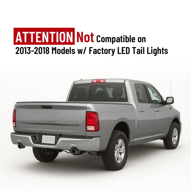 HECASA LED Taillight Compatible with 2009-2018 Dodge Ram 1500 2010-2018