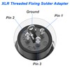 MEIRIYFA XLR 3-Pin Socket Panel Mount Adapter Audio Connector, XLR