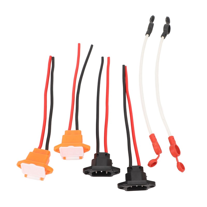 Electric Bike Charging Port Socket with Waterproof Cover Cable Connector