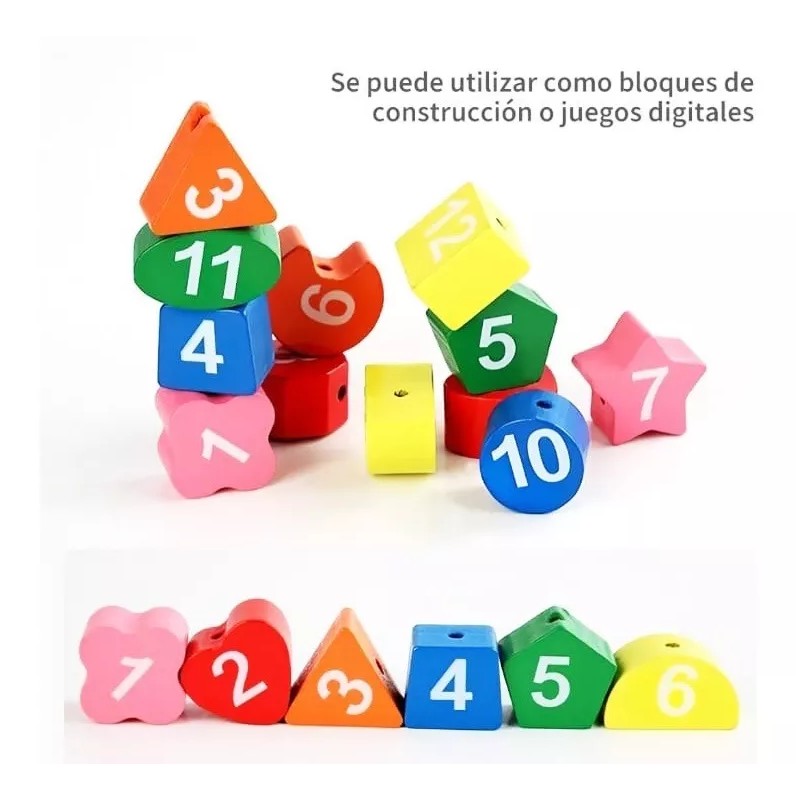 IDECOR Reloj Didáctico Madera Con Números Educativo