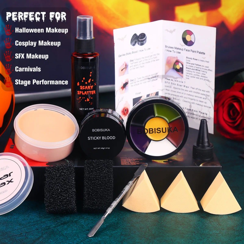 Bobisuka Kit Maquillaje De Efectos Especiales Halloween Sfx
