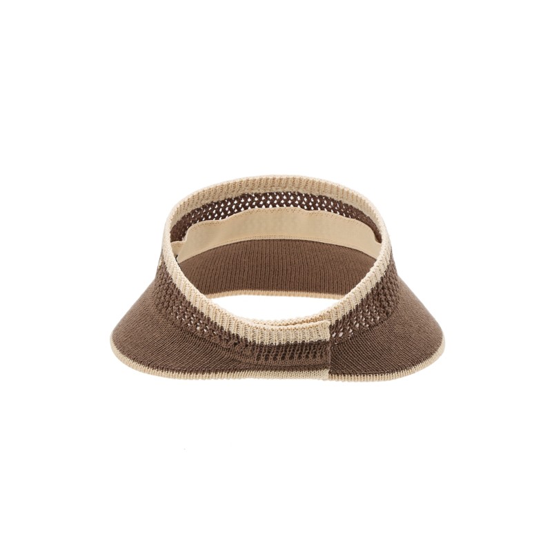 Hazzys (대구신세계)브라운 짜임 린넨혼방 썬캡 HIHE5E208W2 (Daegu Shinsegae) Brown Knit