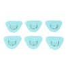 6Pcs PVC D Ring Patch Elastic Rope Set Stainless Steel