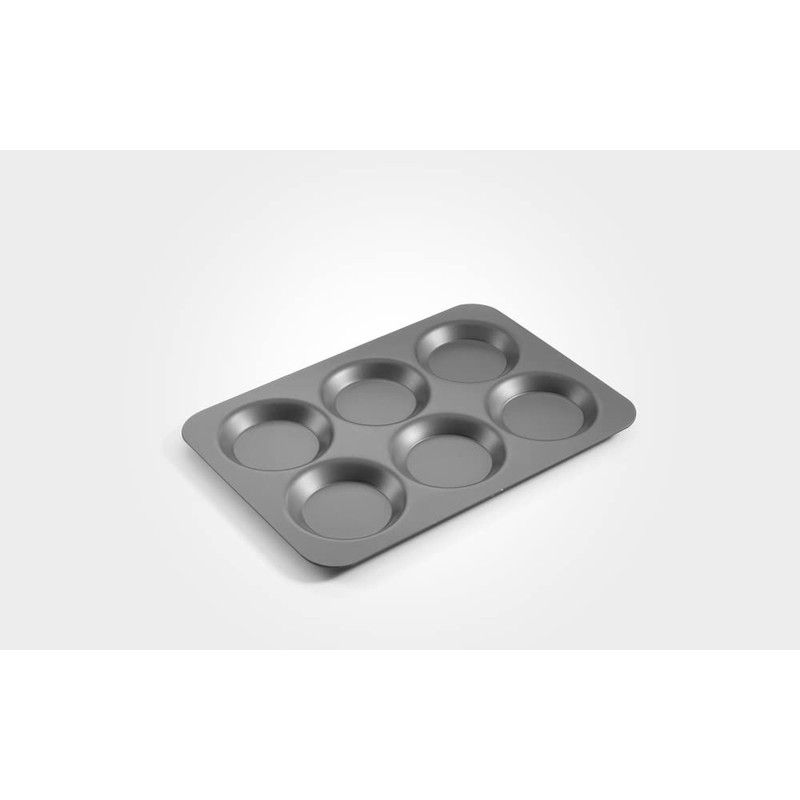 Samuel Groves Mermaid Hard Anodised 6 Cups Yorkshire Pudding Tray