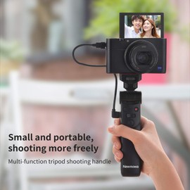 Newmowa Lightweight Portable Remote Control Mini Tripod Handheld Shooting Grip for Sony ZV1 RX100 VII M1 M2 M3 M4 M5 M6 M7 A6000 A6100 A6300 A6400 A6500 A6600
