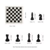 Chess Checkers Set 13.8in Board 2 in 1 Anti Slip