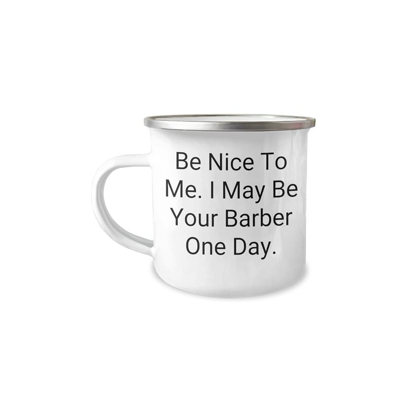 Barber Gifts from Friends for Christmas - Cute Camping Mug