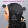 ISEE Half Wig Afro Curly 3 In 1 Half Wig
