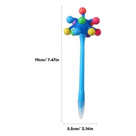 9pcs Funny Ballpoint Pens, Stretchy Balls Ballpoint Pens Cute Sea Urchin Pens Soft Rubber Monster Ballpoint Pens Silly Pens Novelty Ballpoint Pens for School Office Party