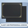 SUNEE Single Sided Certificate Holders, 15 Packs Black Diploma Holders,