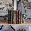 Fox Run Duck Decorative Bookend Set, 100% Iron, 4.25” x