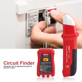 Circuit Testers - Professional Circuit Breaker Finder Sensitivity Adjustable Socket Tester Diagnostic-Tool for House, Office, Factory Power Network Reconstruction, Etc