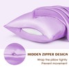 Satin Body Pillow Pillowcase with Zipper, 20''x54'' Body Long Pillow
