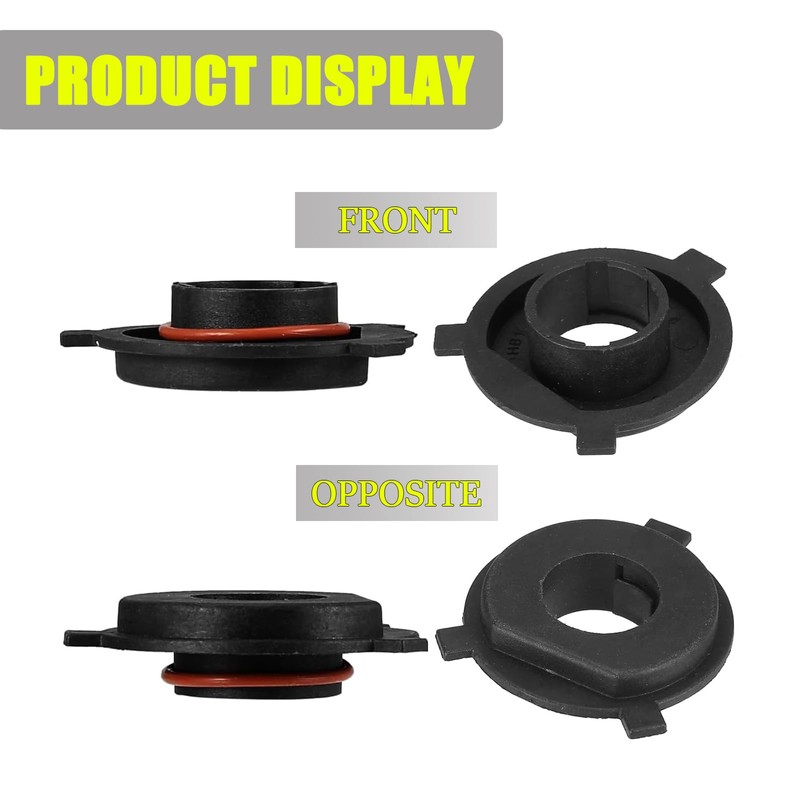 Flygun 2 PCS H4 Car LED Headlight Bulb Retainers, Nylon