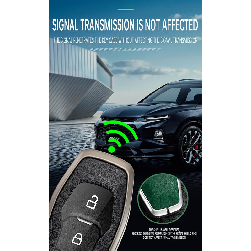 TECART Key Fob Cover Compatible with Ford Fusion Explorer Escape
