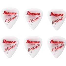 IBANEZ Kiko Loureiro Signature Picks 1.2 mm Polyacetal Pack of 6 White (B1000KL-WH)