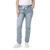 Ripe Maternity Denim Jogger with Drawcord Light Blue Large