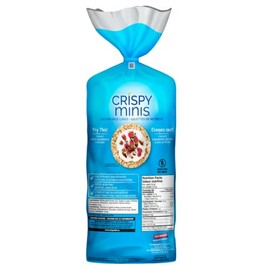 Quaker Crispy Minis Apple Cinnamon Large Brown Rice Cakes, 196g