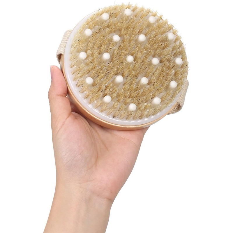 Cepillo corporal de cerdas naturales Yinhing Yinhinghx0m3gwyvl para cepillado en