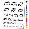 Peeking Penguin Temporary Tattoo Water Resistant Fake Body Art Set