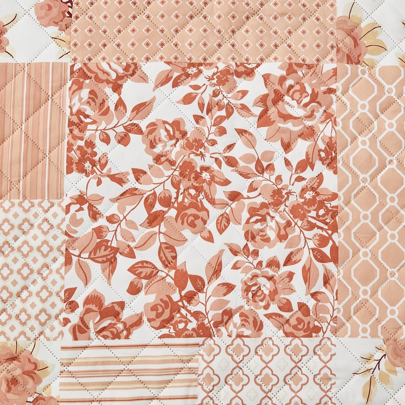 Great Bay Home Reversible Patchwork Loveseat Cover - Washable Slipcover