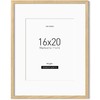 Momentworth 16x20 Frame with Mat for 11x14, Solid Oak Wood