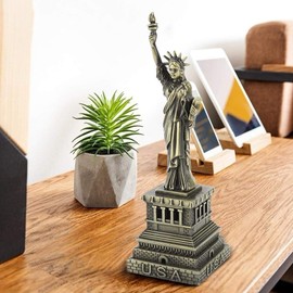 Broco Statue Of Liberty Metal Building Model Desk Decoration Gift Famous Building Model