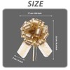 6pcs 7inch Large Pull Bows Wrapping Pull Bow Ribbon Gold,