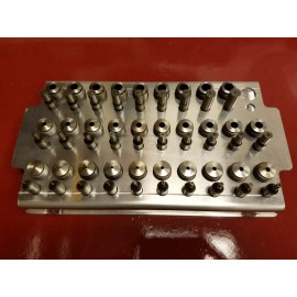 After Dark Speed Roper Whitney No.8 Portable Punch & Die Set Tray Holder Organizer Aluminum