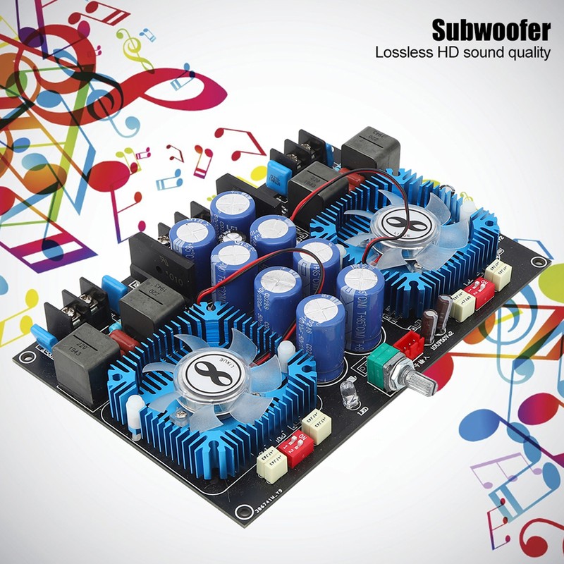 Digital Power Amplifier Board Superpower Dual Core Audio Subwoofer Biult
