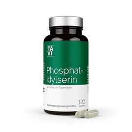 TAVI® Phosphatidylserine | 120 Capsules | Vegan | High Dose + Highly Concentrated | Hergestellt und laborgeprüft in Deutschland