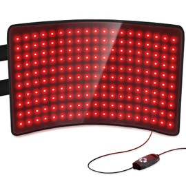 LOVTRAVEL 660nm LED Red Light Therapy for Body 21''x13.7'' and 850nm Near Infrared Light Therapy Devices Large Pads Belt Wearable Wrap for Leg Thigh Knee Belly Back Waist Pain Relief